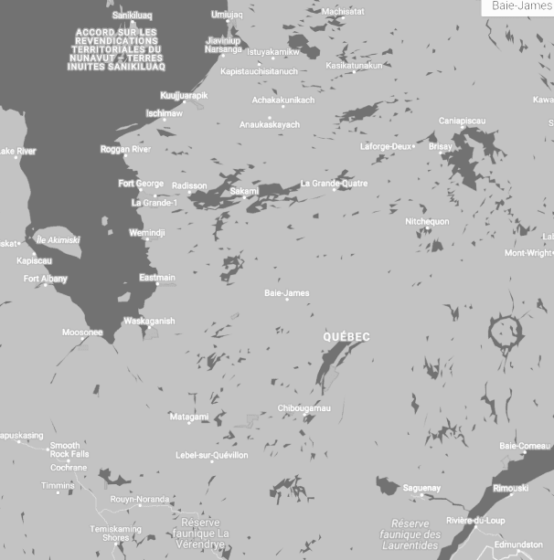 Carte Baie-James