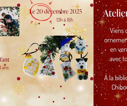 Atelier "Ornements de Noël" en verre fusion