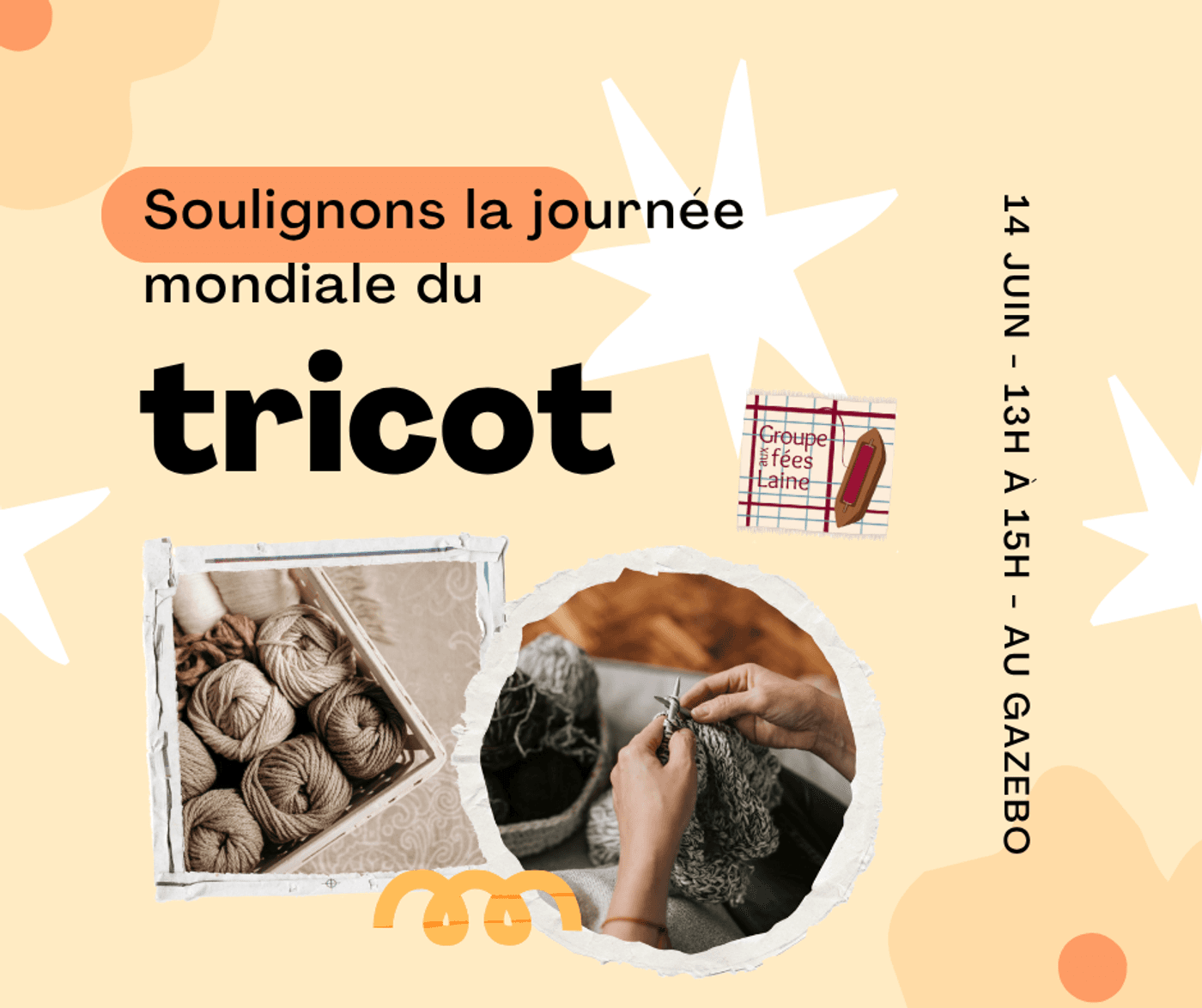 Soulignons la journée mondiale du tricot