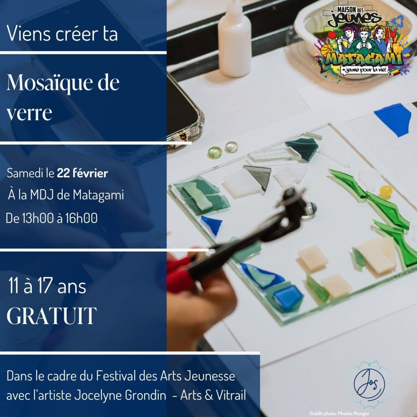 Mosaïque de verre à la MDJ de Matagami