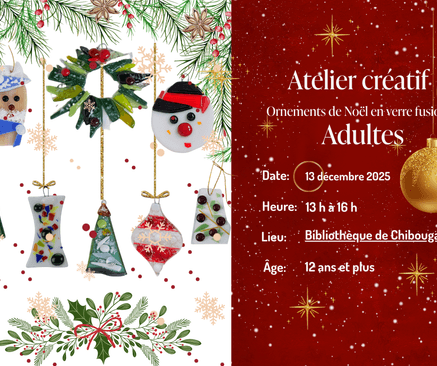 Atelier "Ornements de Noël" en verre fusion
